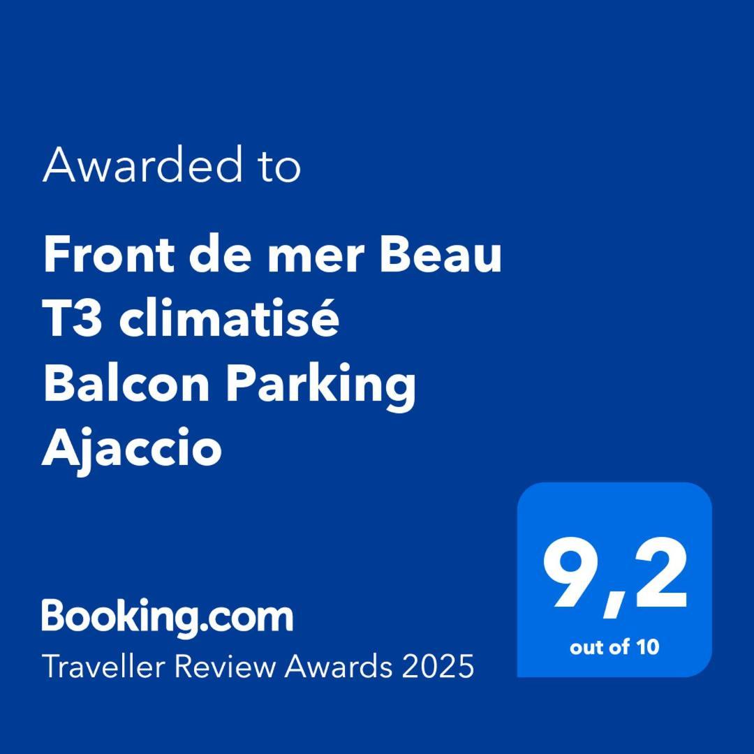 Front De Mer Beau T3 Climatise Balcon Parking Ajaccio Ajaccio  Eksteriør billede